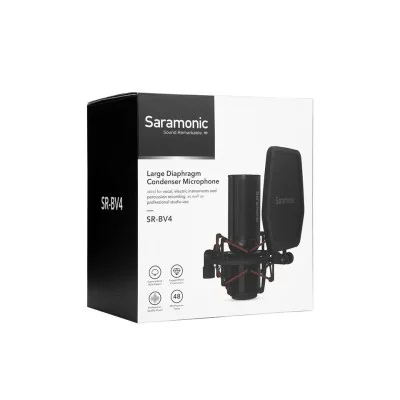 Saramonic upercardioid Large-Diaphragm Condenser Microphone with Shock Mount & Pop Filter